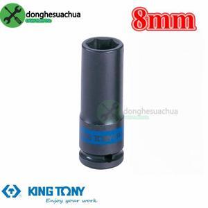 Đầu tuýp 1/2″ đen dài lục giác 8mm 443508M Kingtony