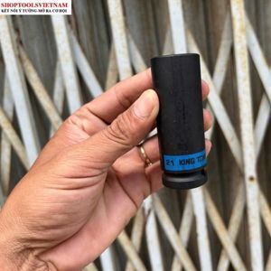 Đầu tuýp 1/2″ đen dài lục giác Kingtony 443521M