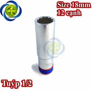 Đầu tuýp 18mm 12 góc 1/2" Kingtony 423018M