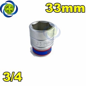 Đầu tuýp 6 góc 3/4" Kingtony 633533M, 33mm