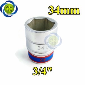 Đầu tuýp 6 góc 3/4″ Kingtony 633534M, 34mm