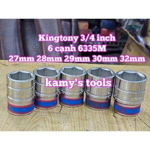 Đầu tuýp 6 góc 3/4" Kingtony 633530M, 30mm