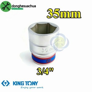 Đầu tuýp 6 góc 3/4″ Kingtony 633535M, 35mm