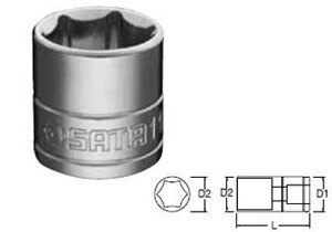 Đầu tuýp 6 góc 3/8″ Sata 12-317 (12317) - 22mm