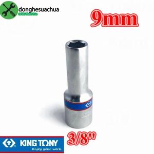 Đầu tuýp dài 3/8" Kingtony 323509M, 9mm