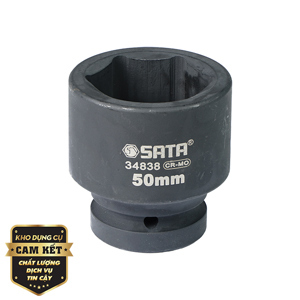 Đầu tuýp đen 1" 50mm Sata 34838