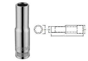 Đầu tuýp đen 6 góc Sata 12-403 - 10mm