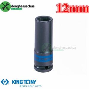 Đầu tuýp đen dài 12 x 80mm 1/2 inch Kingtony 443512M