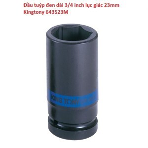 Đầu tuýp đen dài 3/4 inch lục giác Kingtony 643523M