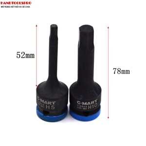 Đầu tuýp đen lục giác 12mm C-Mart F0049-H12 loại 1/2 inch