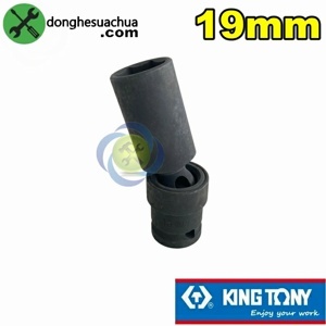 Đầu tuýp đen xoay chuyên vặn bulong góc hẹp Kingtony 4A5519M 1/2 inch 19mm