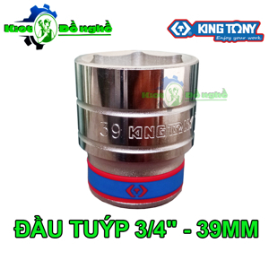 Đầu tuýp Kingtony 633539M - 6 góc 3/4" 39mm