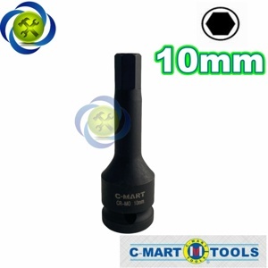 Đầu tuýp mũi lục giác đen 1/2" C-Mart F0049-H10