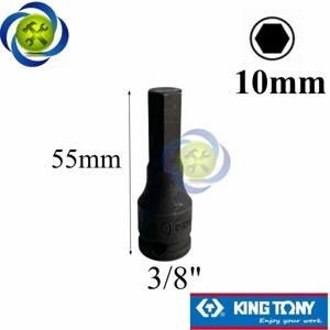 Đầu tuýp mũi lục giác dùng hơi Kingtony 305510M