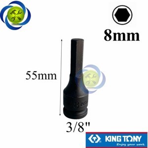 Đầu tuýp mũi lục giác dùng hơi Kingtony 305508M