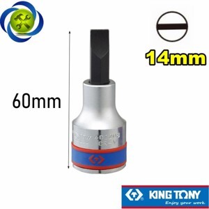 Đầu tuýp ngắn mũi dẹp 1/2″ 14mm Kingtony 402214