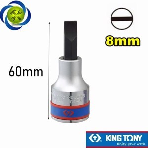 Đầu tuýp ngắn mũi dẹp 1/2″ 8mm Kingtony 402208