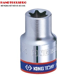 Đầu tuýp ngắn sao 1/4 size E7 Kingtony 237507M