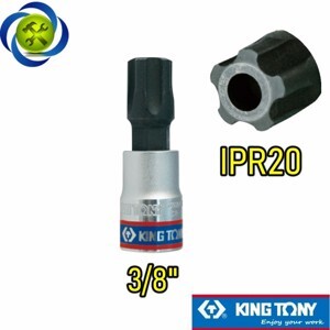 Đầu tuýp sao 5 cạnh có lỗ 3/8 size IPR20 Kingtony 302D20