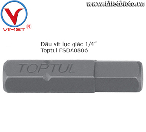 Đầu vít lục giác 1/4" Toptul FSDA0806