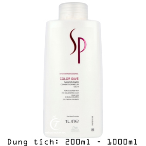 Dầu xả dưỡng tóc nhuộm siêu mượt Wella SP Colore Save Conditioner - 200ml