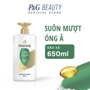 Dầu xả Pantene suôn mượt óng ả 650ml