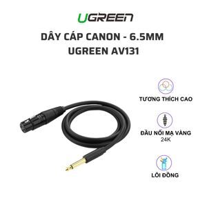 Dây cáp Audio 6.5mm ra XLR 6mm Ugreen 20717 1m