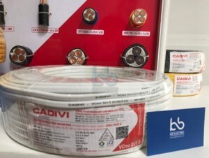 Dây cáp điện bọc nhựa CADIVI  VCmo 2×1.5 (2×30/0.25)