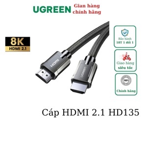 Dây cáp HDMI 2.1 dài 3m hỗ trợ 8K 60hz Ugreen 80602