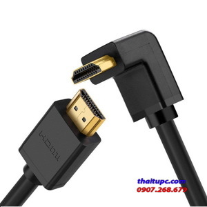 Dây cáp HDMI tròn bẻ góc Ugreen 10121 2m