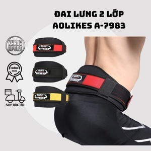 Dây Đai Lưng Tập Gym Hỗ Trợ Nâng Tạ Aolikes A-7983