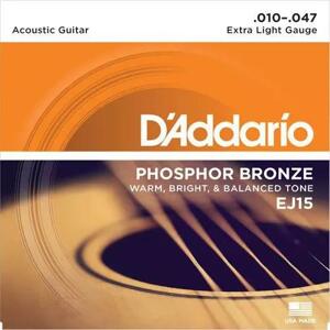 Dây Đàn Acoustic Guitar Phosphor Bronze DAddario EJ15