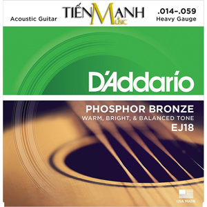 Dây Đàn Guitar Acoustic D'ADDARIO EJ18