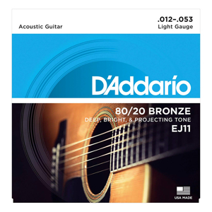 Dây đàn guitar acoustic D'Addario EJ11 (EJ-11)