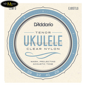 Dây Đàn Ukulele DAddario Titanium Tenor Sol trầm EJ65TLG