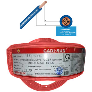 Dây điện Cadisun VCSF 1x0.5