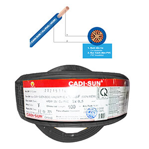 Dây điện Cadisun VCSF 1x0.5