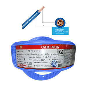 Dây điện Cadisun VCSF 1x0.75