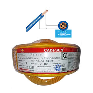 Dây điện Cadisun VCSF 1x1.0