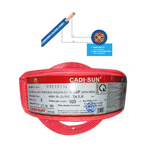 Dây điện Cadisun VCSF 1x1.0