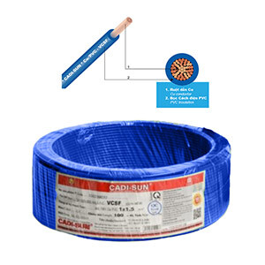 Dây điện Cadisun VCSF 1x1.5