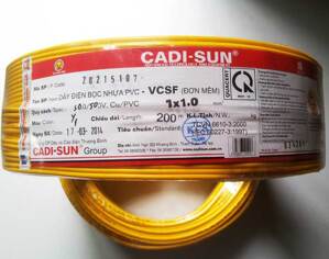 Dây điện Cadisun VCSF 1x1.5