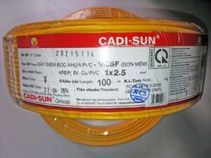 Dây điện Cadisun VCSF 1x2.5