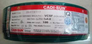 Dây điện Cadisun VCSF 1x4.0