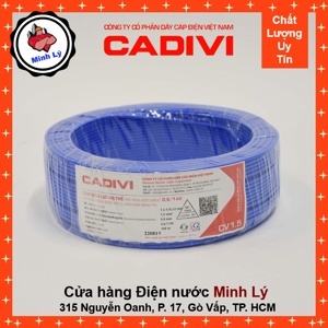 Dây điện Cadivi CV 1.5 – 0,6/1kV