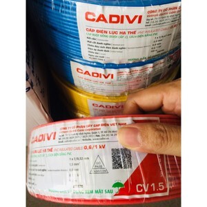 Dây điện Cadivi CV 1.5 – 0,6/1kV