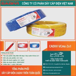 Dây điện Cadivi VCmo 2×1 (32/0.2) 300/500V