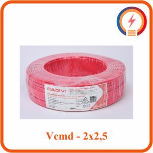 Dây điện đôi mềm dẹt VCm 2x2.5 mm2, 2x50/0,25