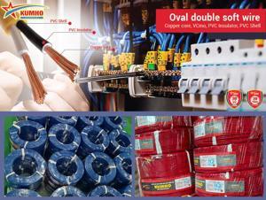 Dây điện OVAL ruột đồng VCmo-2×0.5, 1020702