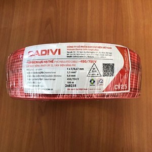 Dây đơn mềm Cadivi CV2.5